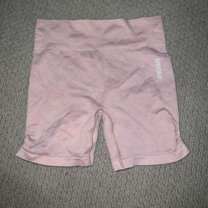 light pink gymshark biker shorts